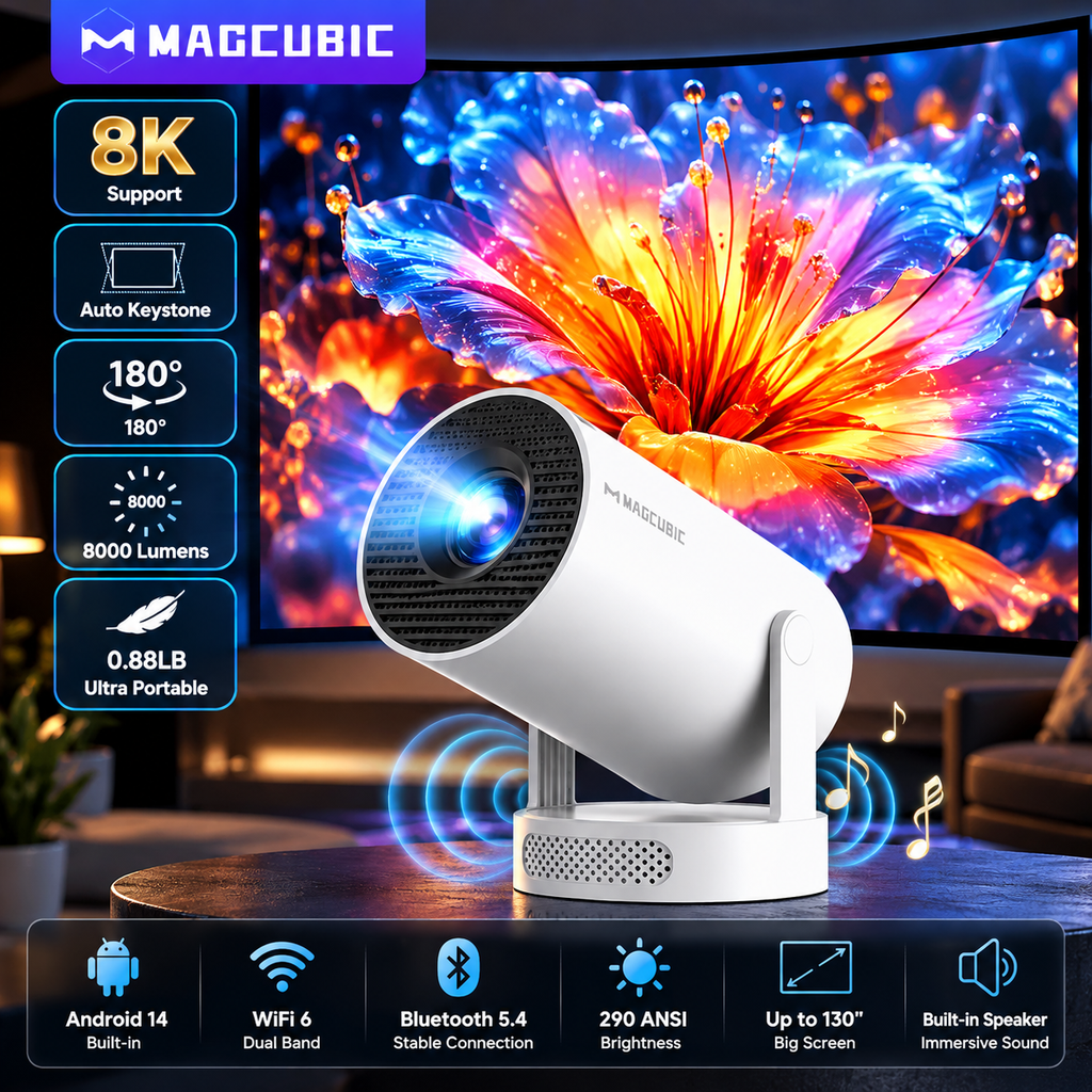 Glow Cinema™ HY300 Pro+ Smart Projector